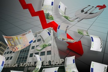 Νέα βουτιά 5% σημειώνεται στο Χρηματιστήριο Αθηνών