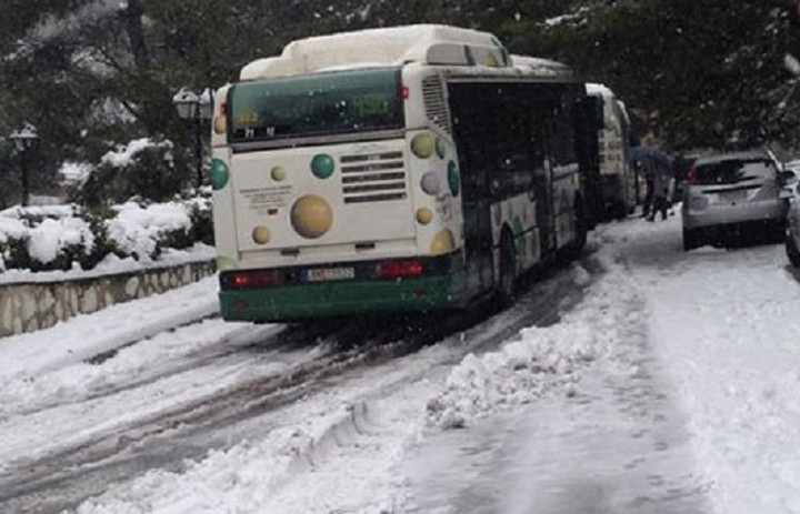 Πως θα κινηθούν τα λεωφορεία λόγω χιονιά
