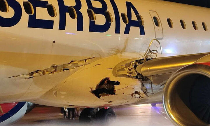 Σερβία: Ελληνικό αεροσκάφος με 106 επιβάτες προσέκρουσε σε εξοπλισμό διαδρόμου 