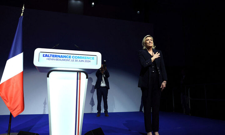 Γαλλικές εκλογές: Μεγάλη νίκη για την ακροδεξιά της Λεπέν στον Α’ γύρο - Τρίτος ο Μακρόν