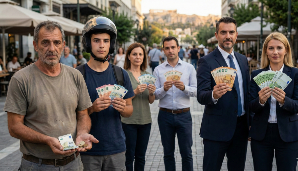 H μισθολογική πυραμίδα στην Ελλάδα έχει μεγάλη βάση και στενή κορυφή