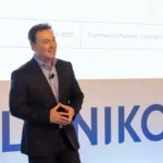 Ο Οδυσσέας Αθανασίου, CEO της Lamda Development, σε εκδήλωση του The Ellinikon