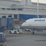 Αεροσκάφος της Aegean στο Διεθνές Αεροδρόμιο της Αθήνας