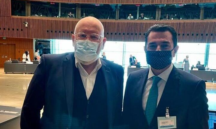 Συνάντηση Κ. Σκρέκα  με τον Αντιπρόεδρο της Ευρωπαϊκής Επιτροπής, Frans Timmermans