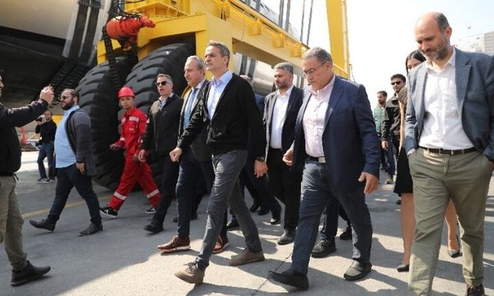 Μητσοτάκης: Στόχος η περαιτέρω ανάπτυξη του ναυπηγοεπισκευαστικού κλάδου